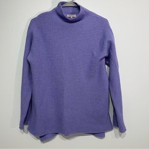 Bartolini Lavender Sweater made in Italy Long Sleeves Mock Neck size M